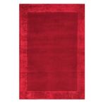Contemporary Plain Ascot Rug - Red - Sizes Available
