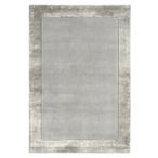 Contemporary Plain Ascot Rug - Silver - Sizes Available