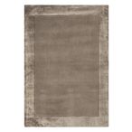 Contemporary Plain Ascot Rug - Taupe - Sizes Available