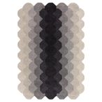 Contemporary Design Hive Rug - Charcoal - Sizes Available