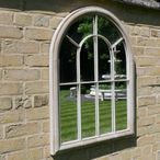 Garden Mirror - White Metal - Garden