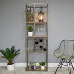 Shelving Unit - Industrial Metal - with Wine Rack