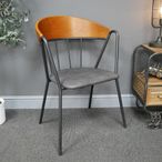 Retro Dining Chair - Set of 2 - Metal