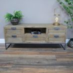 TV Unit - Wooden - 5 Drawer