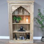 Bookcase - Carved Mango Wood - Small