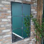 Wall Mirror - Black Metal - Large