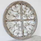 Wall Mirror - Round - Rustic Vintage Style
