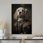 Royal Dog Tempered Glass Wall Art