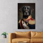 Black Dog Tempered Glass Wall Art
