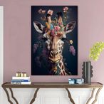 Giraffe Tempered Glass Wall Art