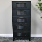 Storage Cabinet - Black - Industrial - Metal