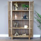 Bookcase - Large - Slatted - Mango Wood