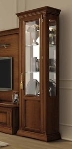 Treviso Display Cabinet - 1 Door - RHF - Cherry Wood