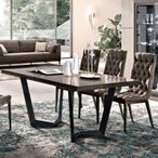 Elite Dining Set - Extending - Silver Birch - with Capitonne Dining Chairs