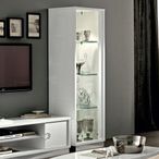 Roma Vitrine - 1 Door - Glamour - White