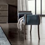 Maia Bench - Curve Roll - Silver Birch