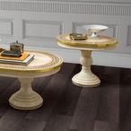 Aida Lamp Table - Oval - Ivory