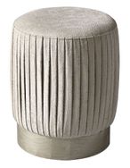 Smart Pouf - Round - Beige Fabric