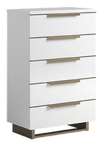 Smart Chest - 5 Drawer - Midi - White