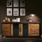 Brescia Sideboard - 2 Door - Extra Large - 190cm - Mango Wood - Industrial Style