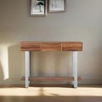 Monza Natural Acacia Wood - 3 Drawer Console Table