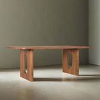 Monza Natural Acacia Wood - 8 Seater - 200cm - Dining Table
