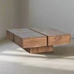 Monza Natural Acacia Wood - Square Coffee Table