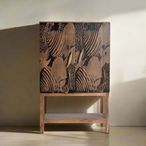 Valentia Artisan 2 Door Wine Cabinet - Acacia Wood