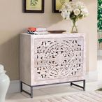 Quintana Chest - Washed Carved - Mango Wood - 3 Drawer