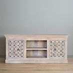 Arezzo TV Unit - 2 Door - Mango Wood