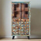 Hasley Hall Cabinet - Recycled Wood - 4 Door