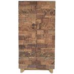 Omao Carved Mango Wood - 2 Door Wardrobe