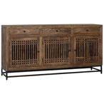 Uvalda Sideboard - Acacia Wood - Slatted - 3 Door - Extra Large - 180cm