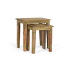 Itura Coffee Table - Mango Wood - Painted - Round - Set of 2