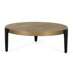 Oxwich Coffee Table - Gold Metal - Round