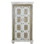Dibble Wardrobe - 2 Door - White - Mango Wood