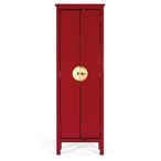 Elderon Wardrobe - 2 Door - Red - Mango Wood