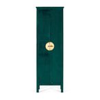 Elderon Wardrobe - 2 Door - Green - Mango Wood