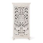 Quintana Wardrobe - Washed Carved - Mango Wood - 2 Door