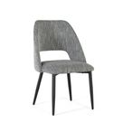 Greece Dining Chair - Grey Fabric - Set of 2