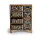 Galach Chest - Black Mango Wood - Painted - 4 Drawer
