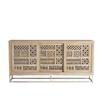 Hiram Sideboard - Carved Mango Wood - 3 Door - Extra Large - 190cm