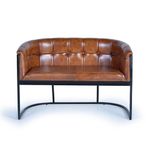 Quasqueton Sofa - Brown Leather - 2 Seater