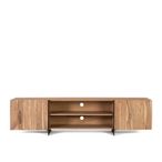 Cacavia Storage Large TV Unit - 2 Door - Natural Acacia Wood