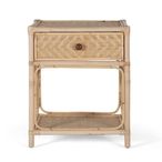Mesevle Bedside Table - Natural Rattan - 1 Drawer
