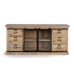 Grapsht Sideboard - Industrial Style Mango Wood - 2 Door - Extra Large - 180cm