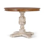 Pescara Dining Table - Mango Wood - 2 Seater - 100cm - Round Pedestal