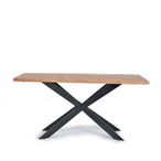 Terni Dining Table - Solid Acacia Wood - 6 Seater - Spider Legs - Sizes Available