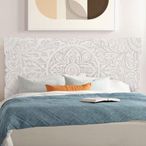 Radoyya Headboard - White Carved Wood - 166cm