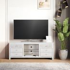 Medio Storage Large TV Unit - White Mango Wood